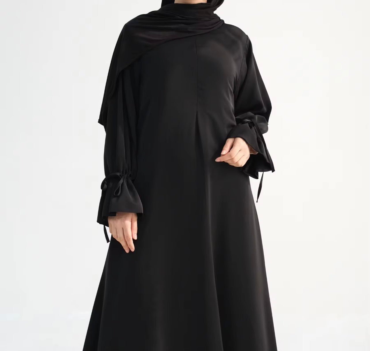Black Safiya Abaya - AL - SAYLA