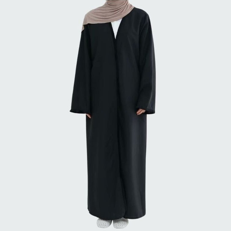 Nahla Black Tassel Abaya - AL - SAYLA