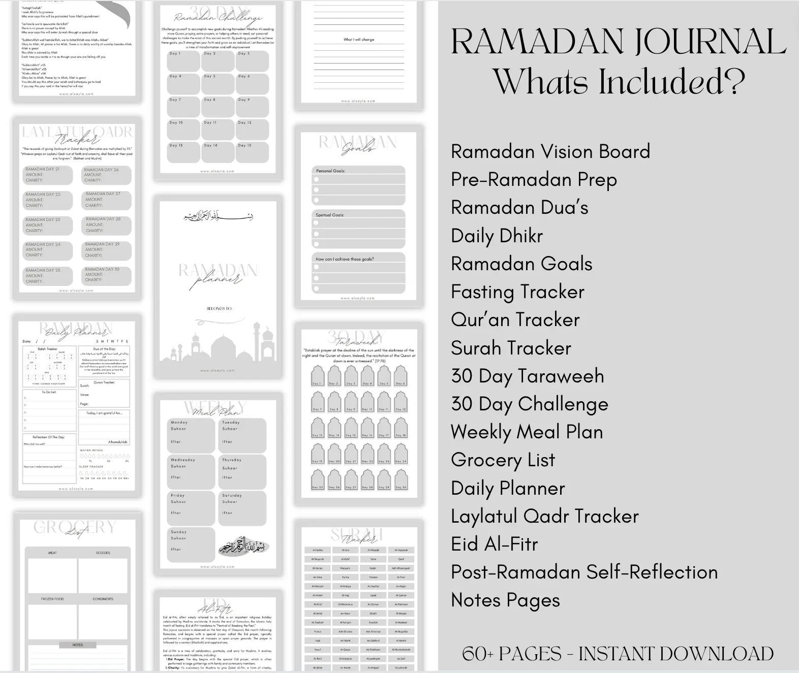 Ramadan Journal - Digital Planner - AL-SAYLA