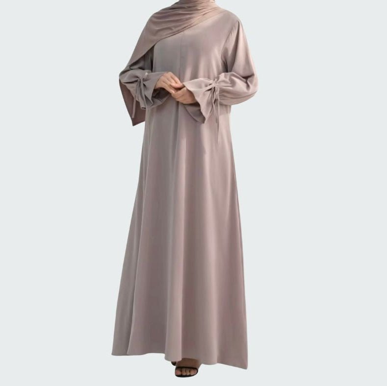 Beige Safiya Abaya - AL - SAYLA